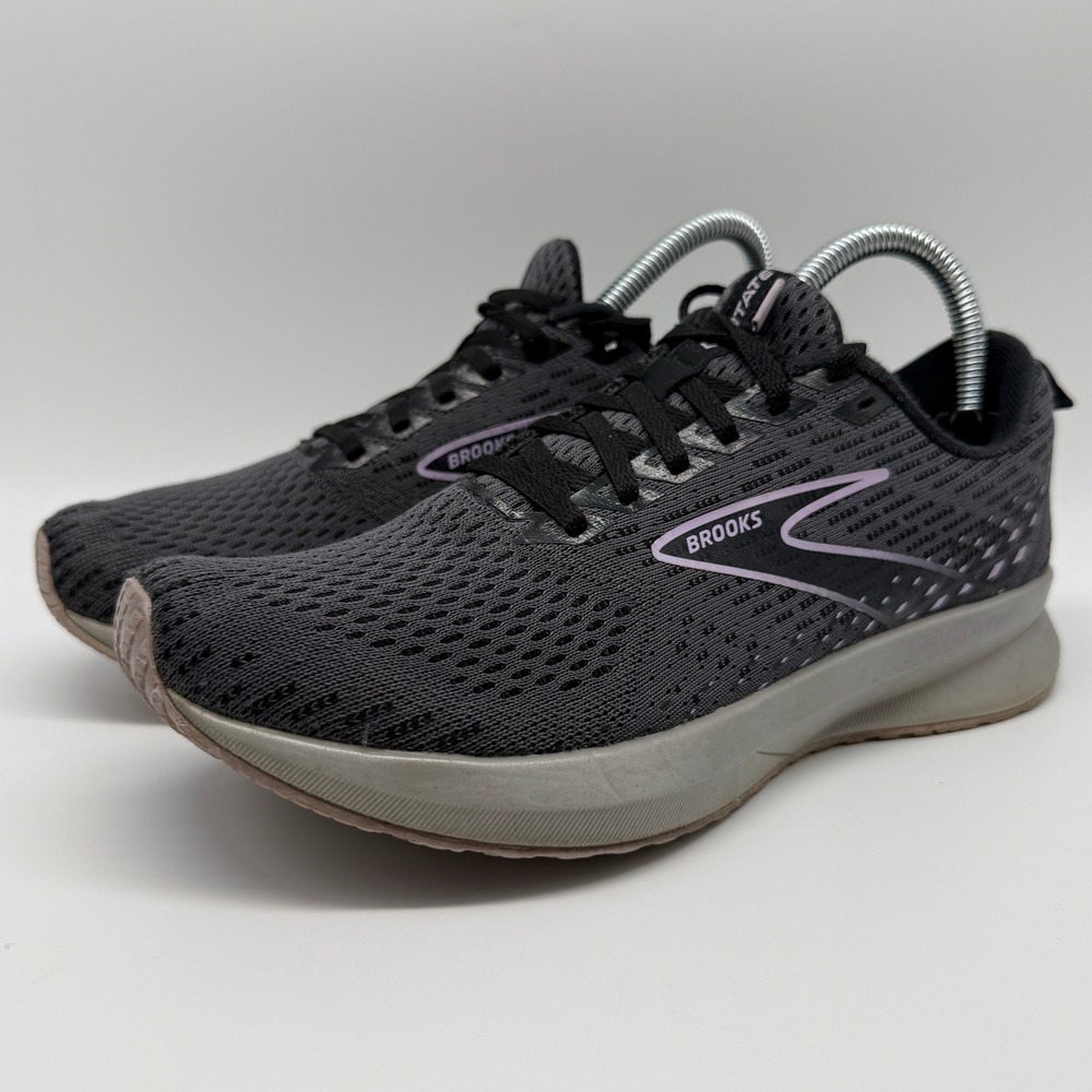 Brooks Levitate 5 Running Shoes Gray Lilac Neutral Knit 1203571B080 Womens 8